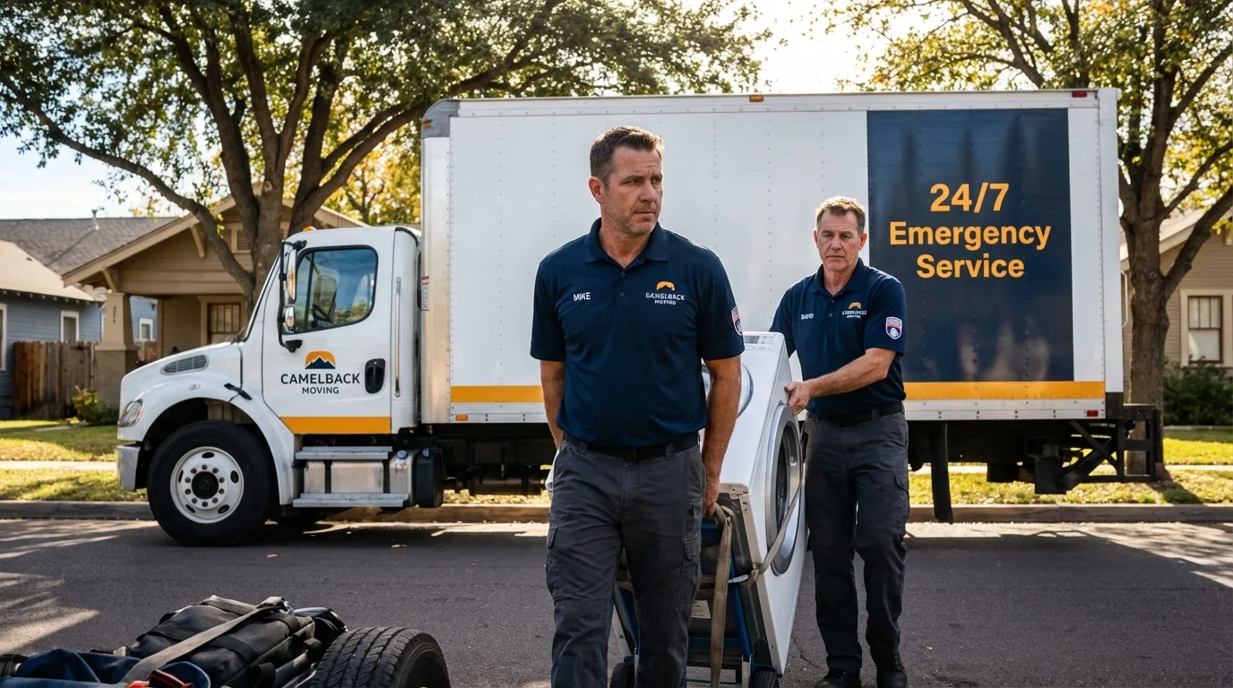 CamelBack Moving crew loading furniture in Madison Heights, VA