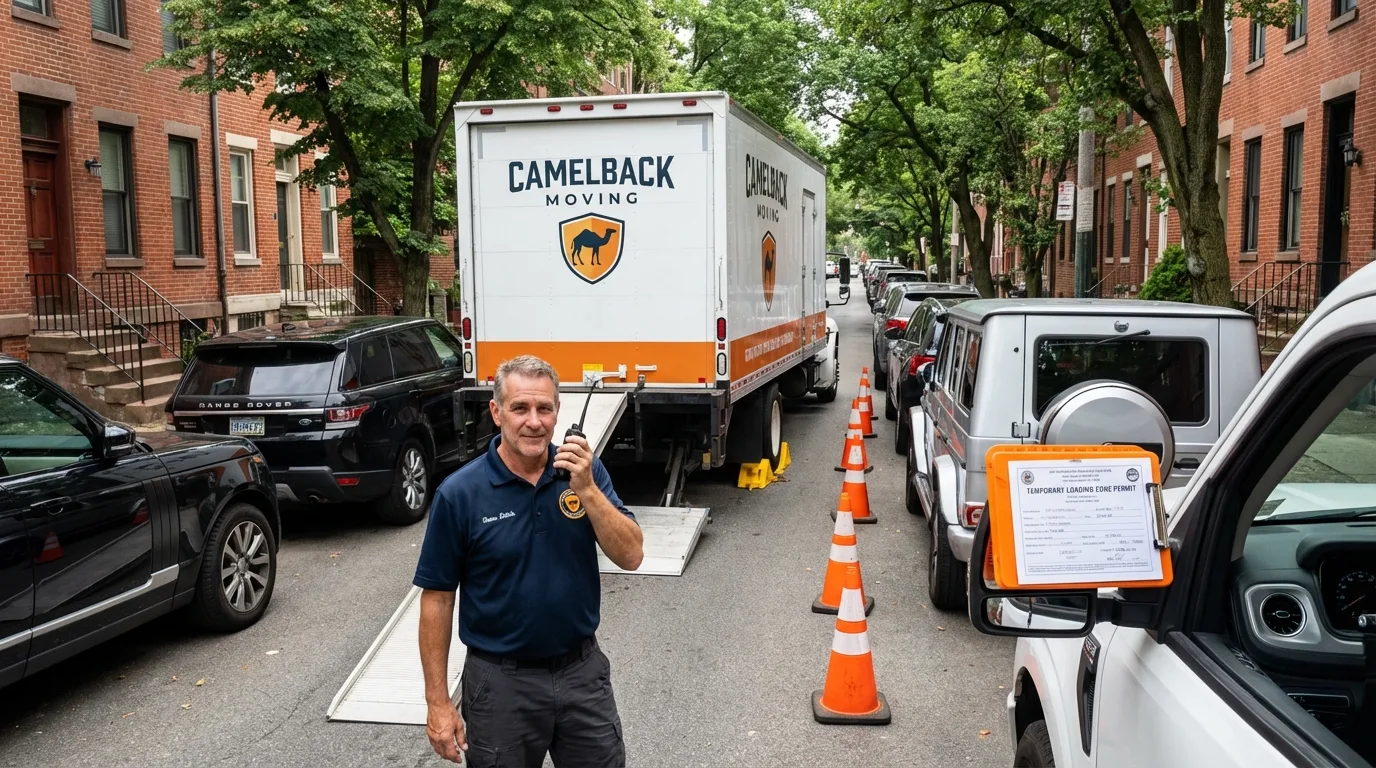 City street loading permit setup in Madison Heights, VA